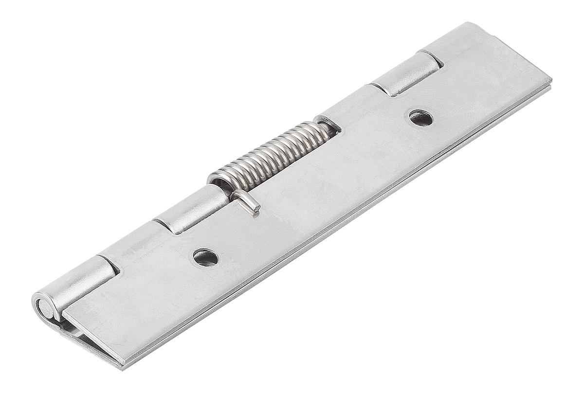 Federscharniere aus Stahl oder Edelstahl 120 mm, Feder öffnend, Feder schließend