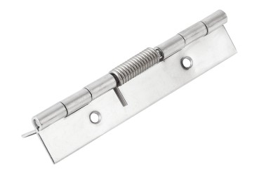 Federscharniere aus Stahl 120 mm, Feder öffnend, Form B mit Bohrungen