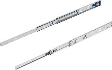 Teleskopschienen Stahl für Seitenmontage, Vollauszug, Tragkraft bis 35 kg, L=400